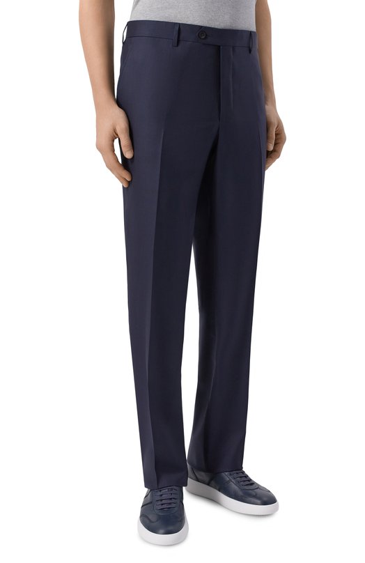 Брюки из шерсти и шелка MVST M26.CSM.T410/953-W00L/SILK Синий  M26.CSM.T410/953-W00L/SILK Фото 3