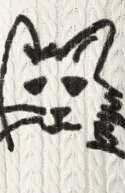 Свитер MSGM белого цвета по цене 47900 руб., арт. 2741MDM132 195775, фото 5 Свитер MSGM, арт. 2741MDM132 195775, фото 5