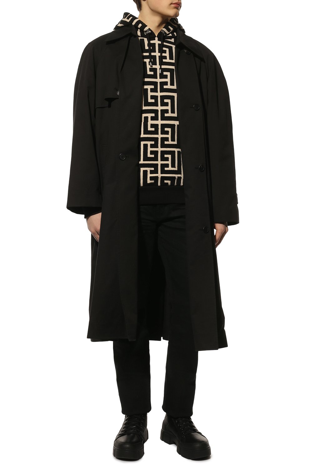 Хлопковое худи BALMAIN, арт. XH1JR002/BB08, фото 2