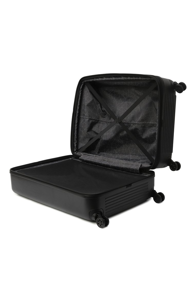 Женский чемодан tank case large MANDARINA DUCK черного цвета, арт. FSV24-651 | Фото 4 (Материал: Пластик; Размер: large; Автоматизация состава: Проставлено; Автоматизация ТО: Проставлено)