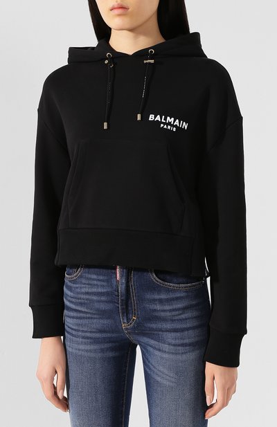 Хлопковое худи BALMAIN, арт. TF13792/I383, фото 3