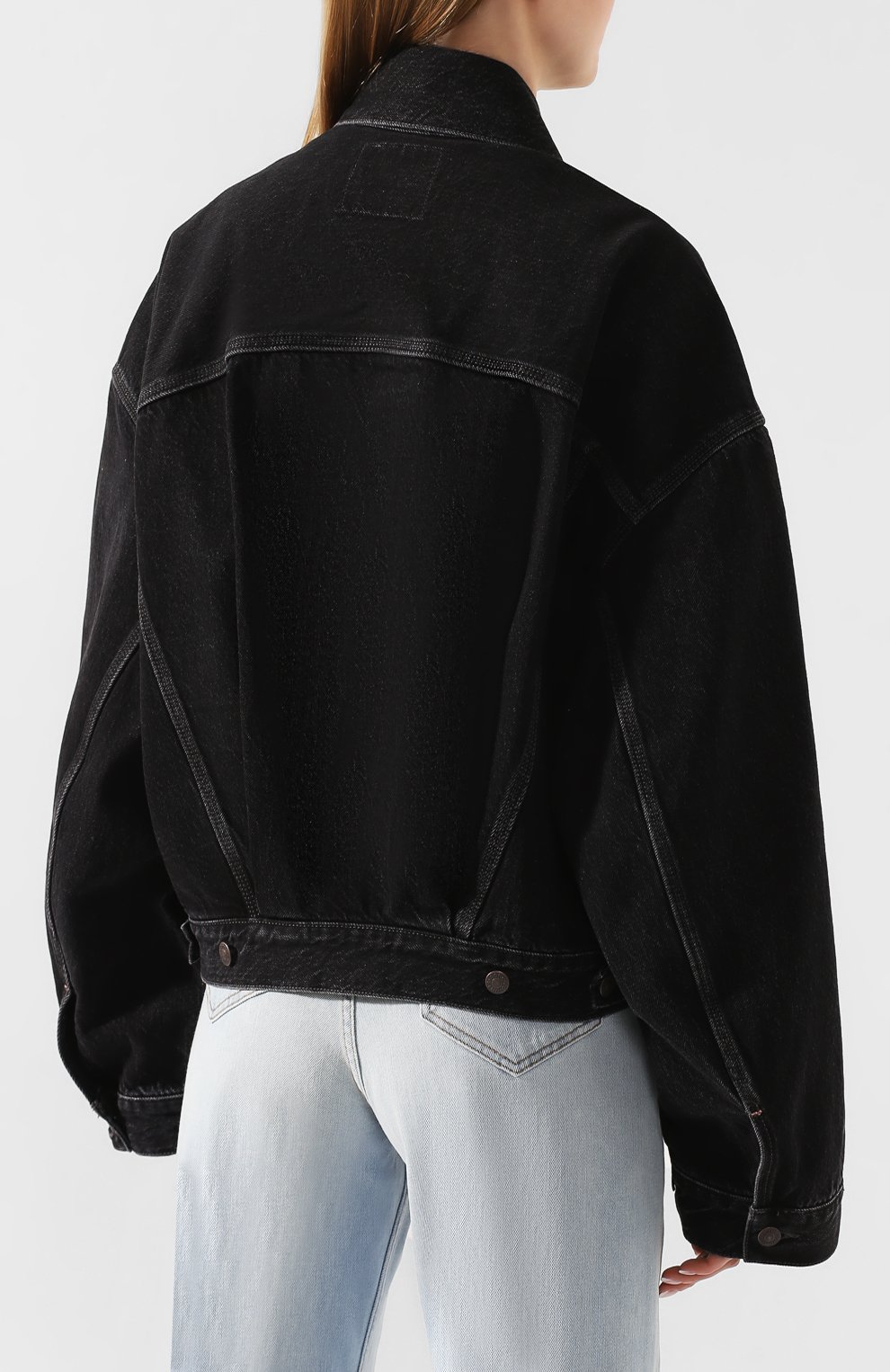 Джинсовая куртка ACNE STUDIOS черного цвета по цене 34350 руб., арт. A90232, фото 4 Джинсовая куртка ACNE STUDIOS, арт. A90232, фото 4