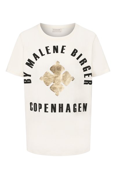 Женская хлопковая футболка BY MALENE BIRGER, арт. Q68304001/DESM0S