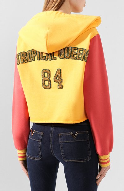 Хлопковое худи DOLCE & GABBANA желтого цвета по цене 171500 руб., арт. F9I29Z/G7WQA, фото 4 Хлопковое худи DOLCE & GABBANA, арт. F9I29Z/G7WQA, фото 4