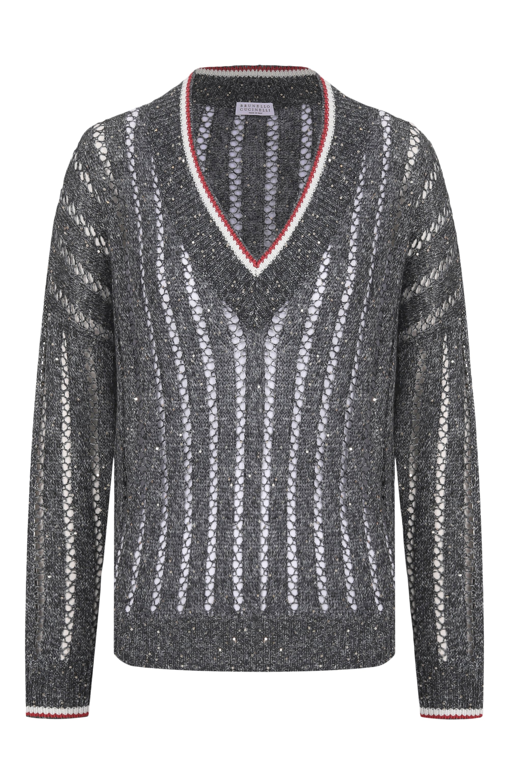 Льняной свитер BRUNELLO CUCINELLI, арт. MC0559402, фото 1