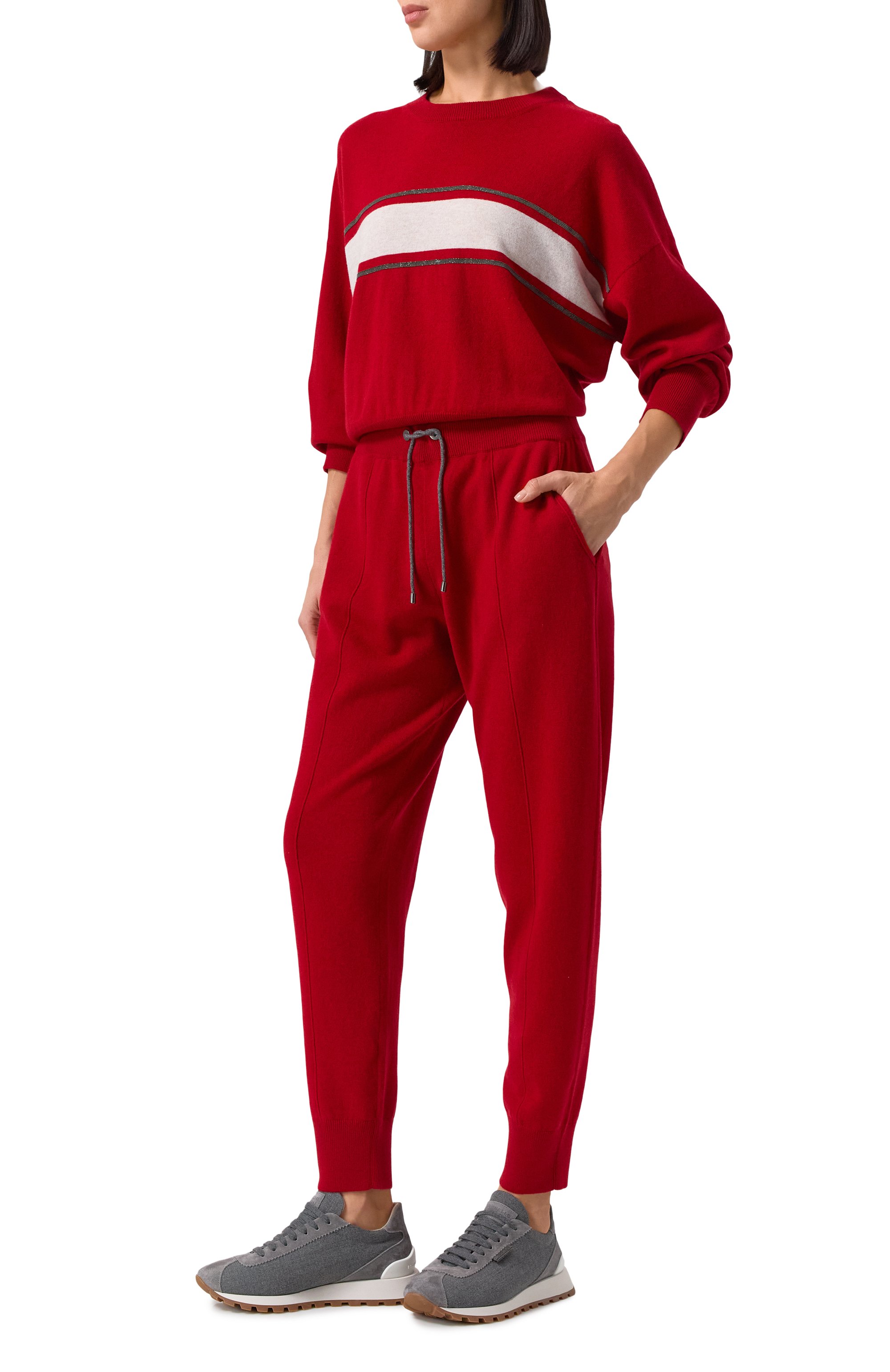 Джоггеры из шерсти и кашемира BRUNELLO CUCINELLI, арт. M16194699, фото 2