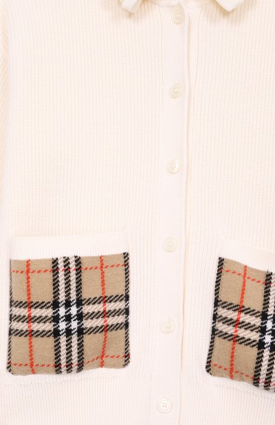 Кардиган из хлопка и шерсти BURBERRY, арт. 8117677, фото 3