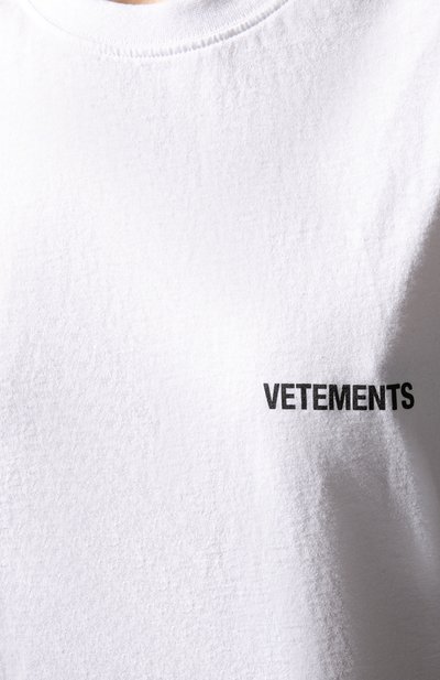 Хлопковая футболка VETEMENTS, а рт. UAH21TR501 1600/W, фото 5