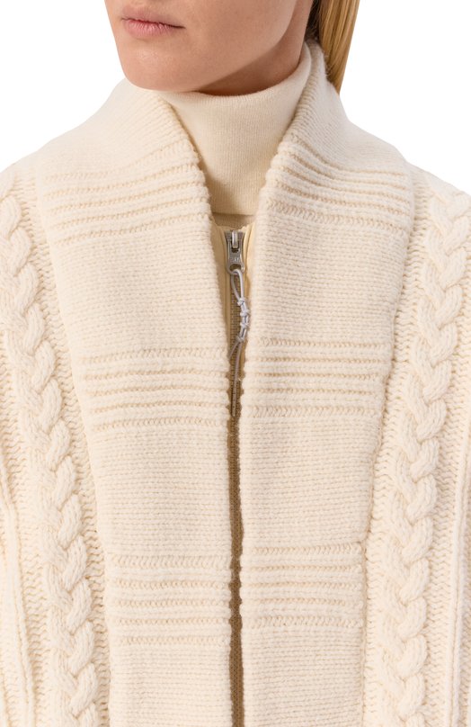 Шерстяной бомбер Parajumpers 25WMPWHYAK31 Кремовый  25WMPWHYAK31 Фото 5