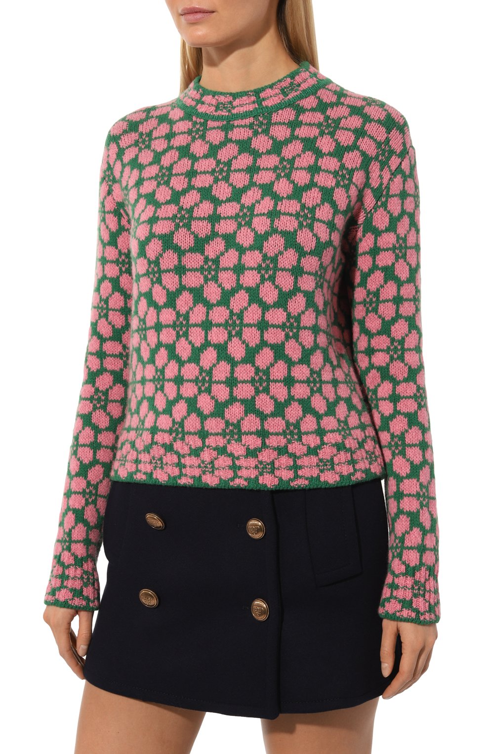 Свитер из шерсти и кашемира PRADA, арт. P24M1V-10DD-F0G9D-212, фото 3