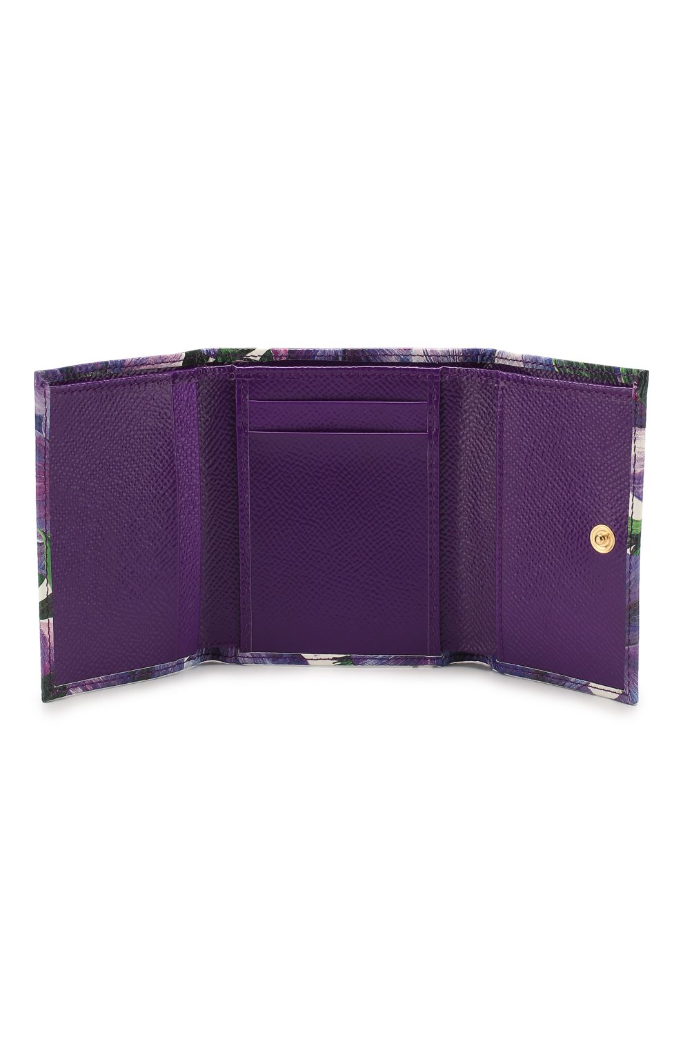 Кожаное портмоне DOLCE & GABBANA сиреневого цвета по цене 48550 руб., арт. BI0770/AJ866, фото 3 Кожаное портмоне DOLCE & GABBANA, арт. BI0770/AJ866, фото 3