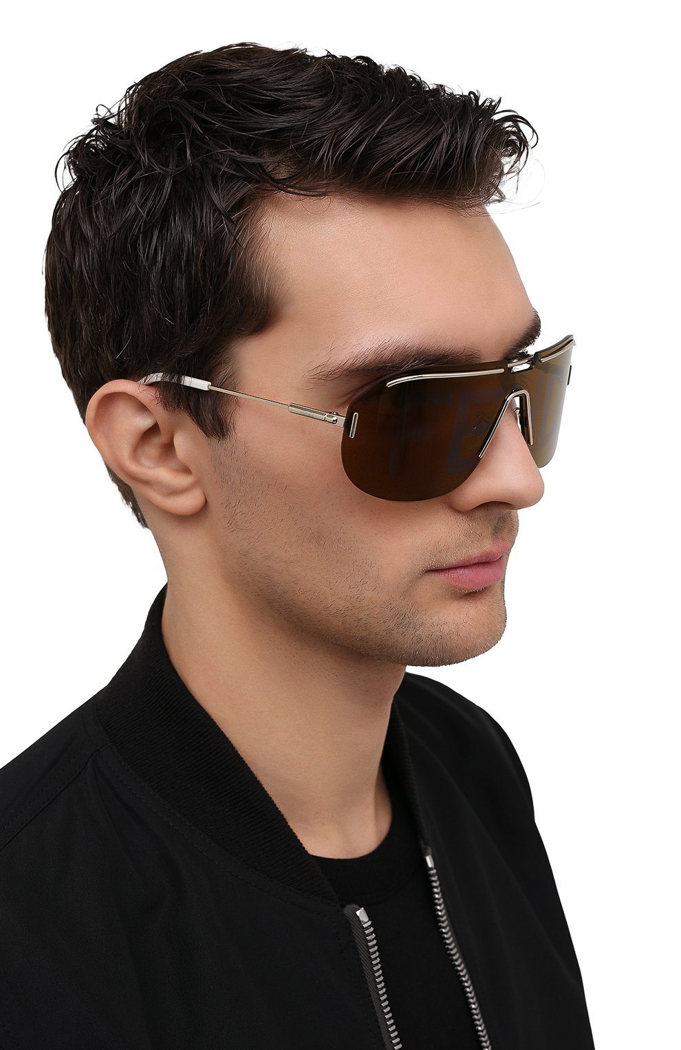 Солнцезащитные очки FENDI коричневого цвета по цене 38000 руб., арт. M0098 3YG, фото 3 Солнцезащитные очки FENDI, арт. M0098 3YG, фото 3