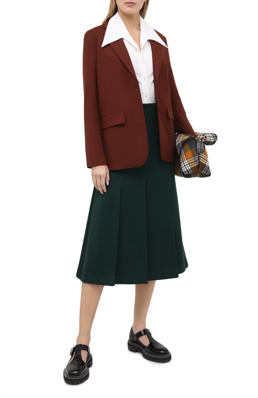 Шерстяная юбка AMI, арт. H20FSK105.242, фото 2