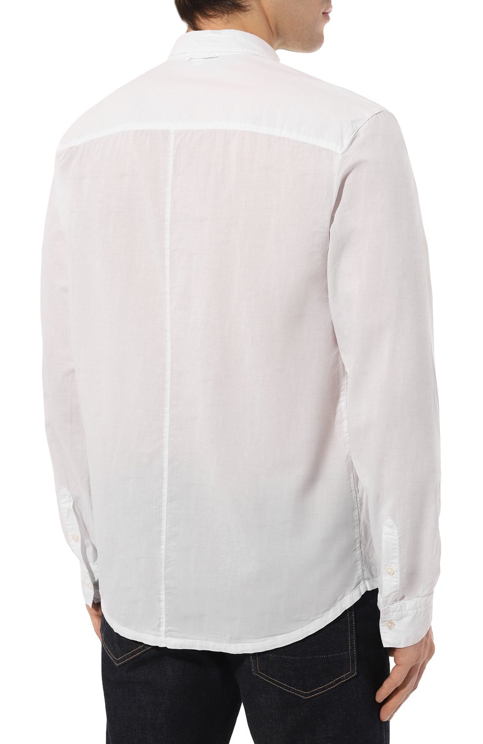 Хлопковая рубашка JAMES PERSE, арт. MLC3408/WHT, фото 4