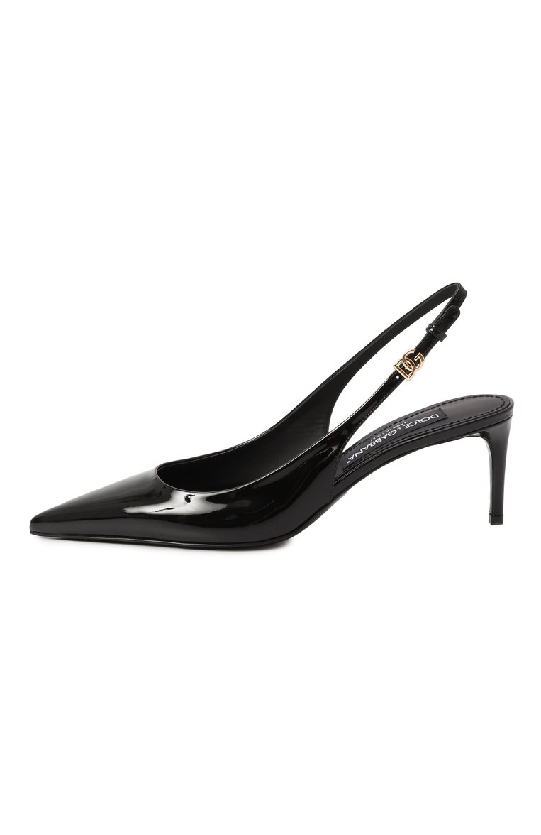 Женские лакированные туфли lollo 60 DOLCE & GABBANA черного цвета, арт. CG0773/A1471 | Фото 4 (Каблук высота: Средний; Материал внешний: Натуральная кожа; Материал внутренний: Натуральная кожа; Подошва: Плоская; Женское Кросс-КТ: Слингбэки; Каблук тип: Шпилька; Размерность: Товар большемерит; Автоматизация ТО: Проставлено; Автоматизация состава: Проставлено; Re-sync: On)