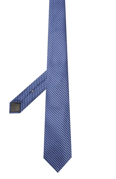 Шелковый галстук CANALI темно-синего цвета по цене 9575 руб., арт. 18/HJ02610, фото 2 Шелковый галстук CANALI, арт. 18/HJ02610, фото 2