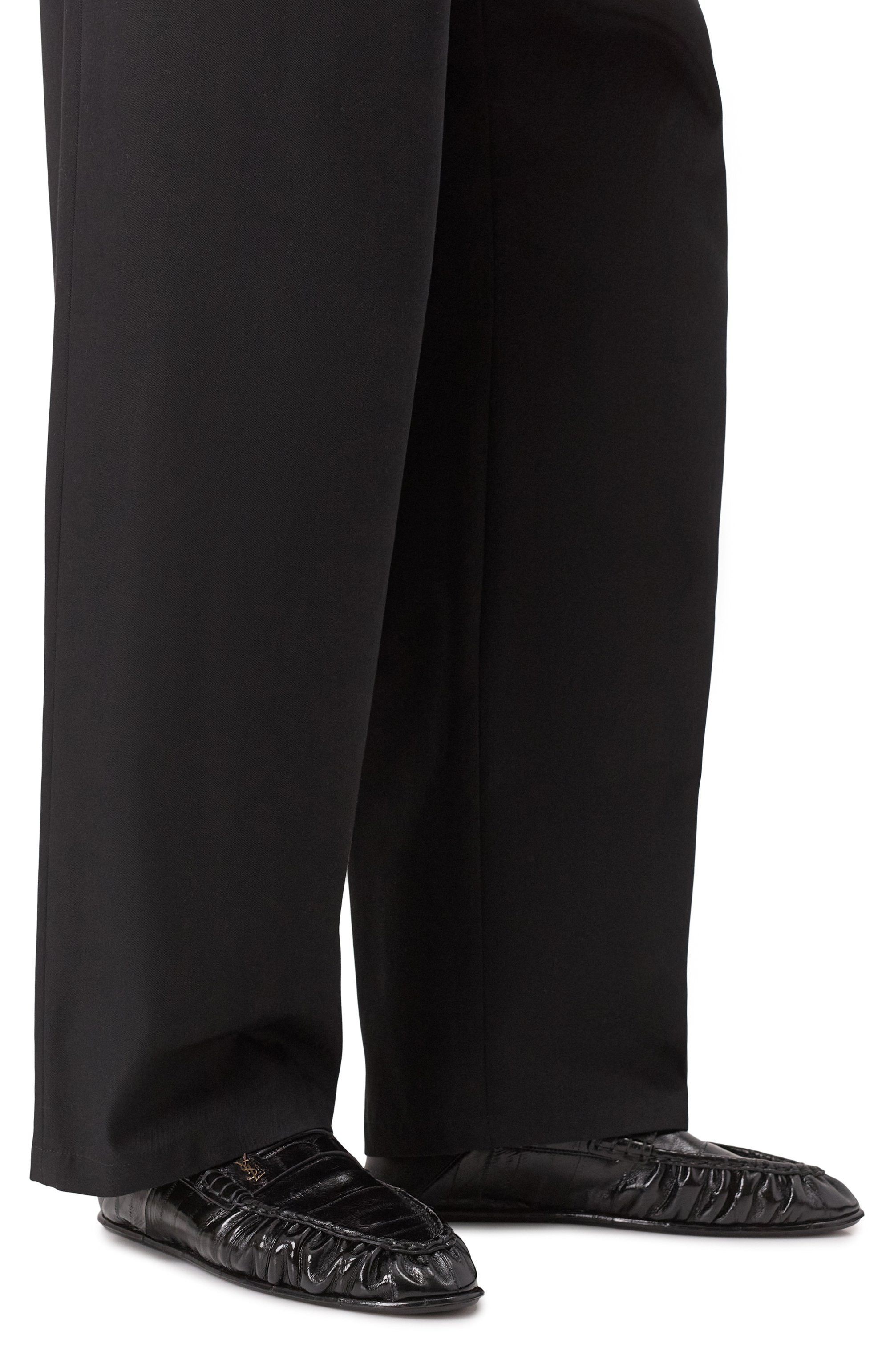 Кожаные лоферы SAINT LAURENT, арт. 818401/0WXAC, фото 3