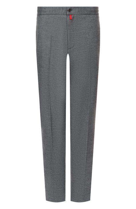 Брюки из хлопка и шерсти Kiton UPLACRK0131H02 Серый UPLACRK0131H02