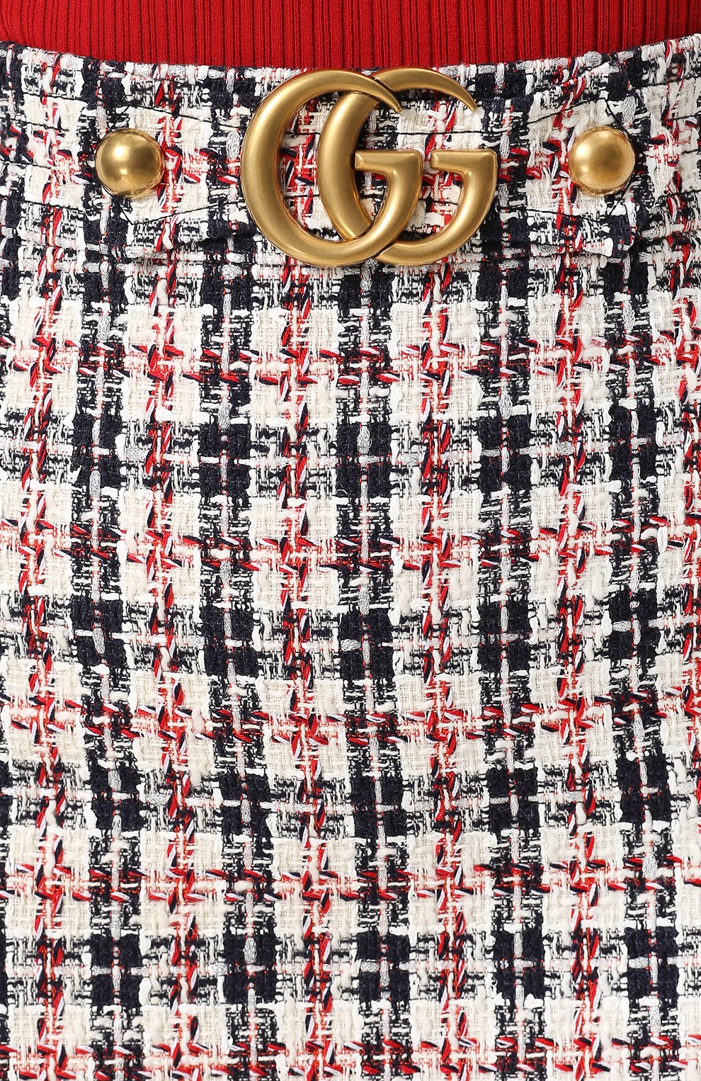 Твидовая юбка GUCCI разноцветного цвета по цене 77600 руб., арт. 524065/ZKM84, фото 5 Твидовая юбка GUCCI, арт. 524065/ZKM84, фото 5