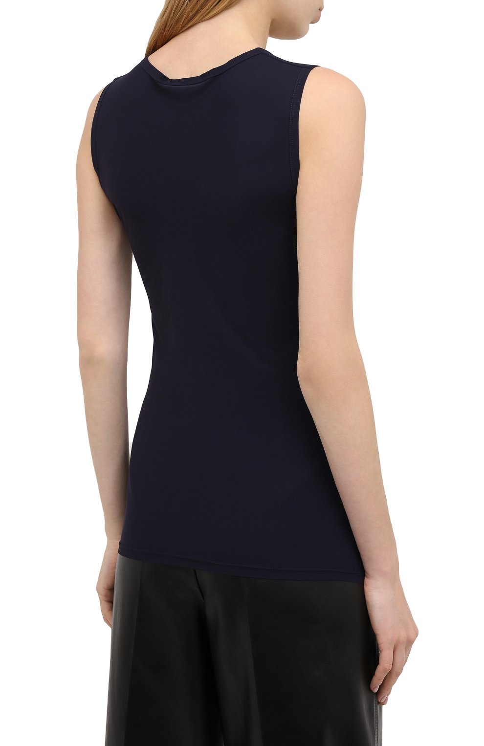 Топ JIL SANDER темно-синего цвета по цене 26350 руб., арт. JSWQ705036-WQ477108, фото 4 Топ JIL SANDER, арт. JSWQ705036-WQ477108, фото 4
