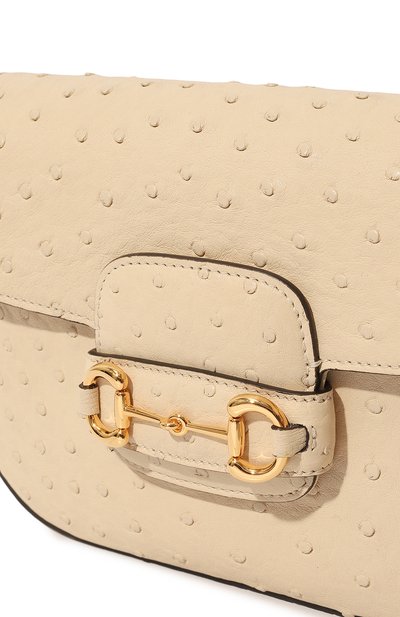 Сумка 1955 horsebit mini из кожи страуса GUCCI, арт. 658574 EY0DG, фото 3
