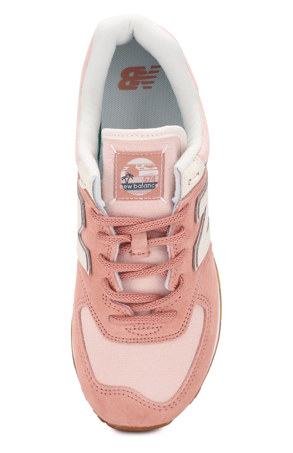 Комбинированные кроссовки 574 NEW BALANCE, арт. WL574SAZ/B, фото 5