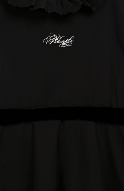 Хлопковое платье с поясом PHILOSOPHY DI LORENZO SERAFINI KIDS, арт. PJAB43/CA241/UH015/L-XL, фото 3