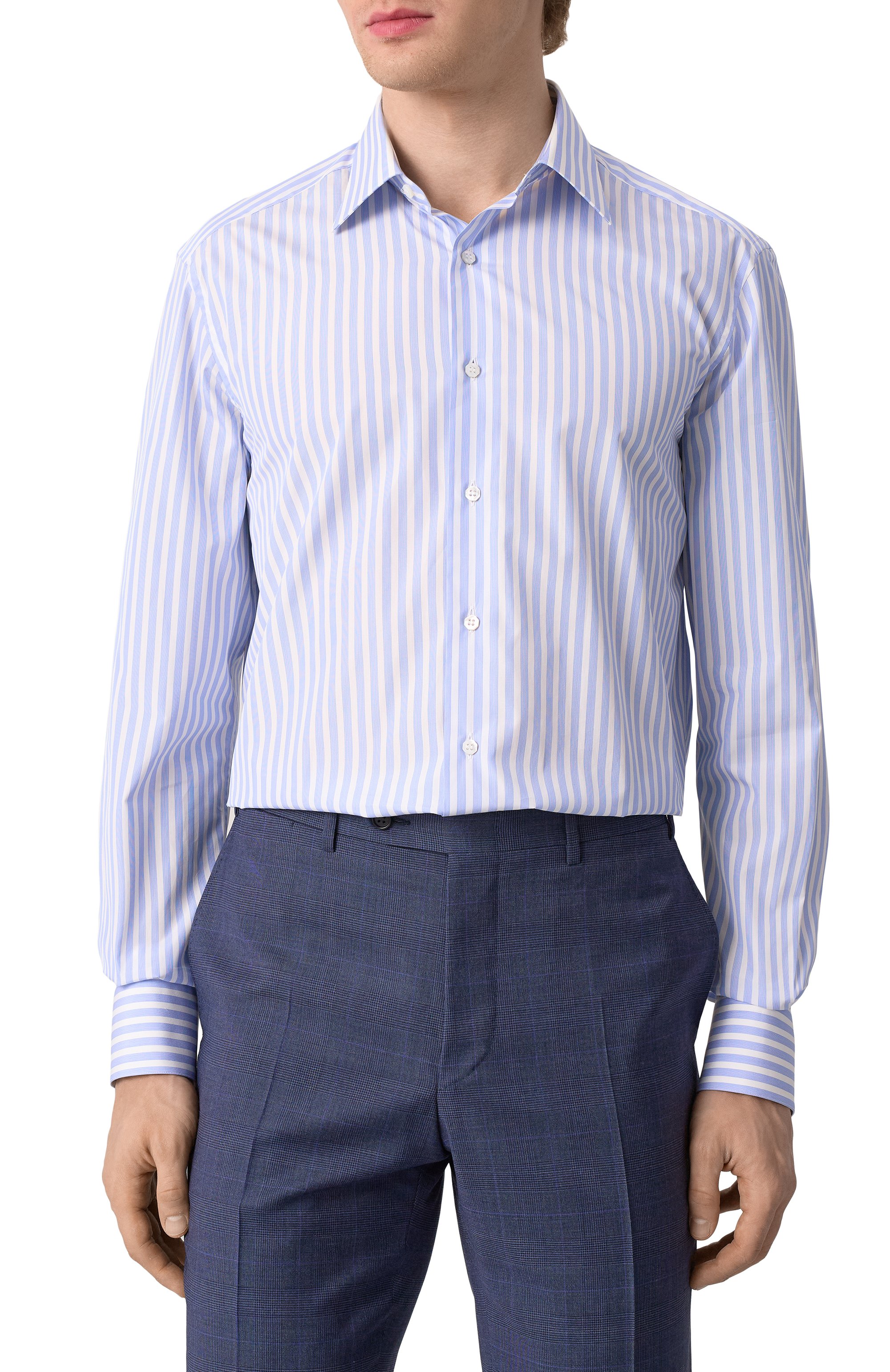 Хлопковая сорочка STEFANO RICCI, арт. MC001297/BN2914, фото 3