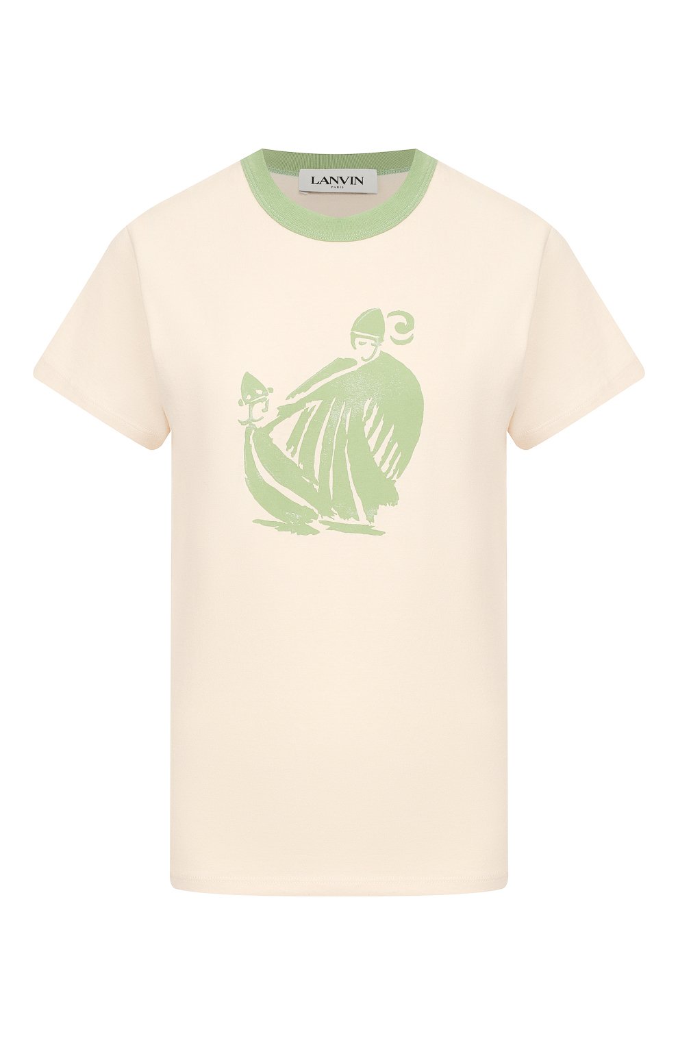 Хлопковая футболка LANVIN, арт. RW-T0688I-TJ02-H19, фото 1