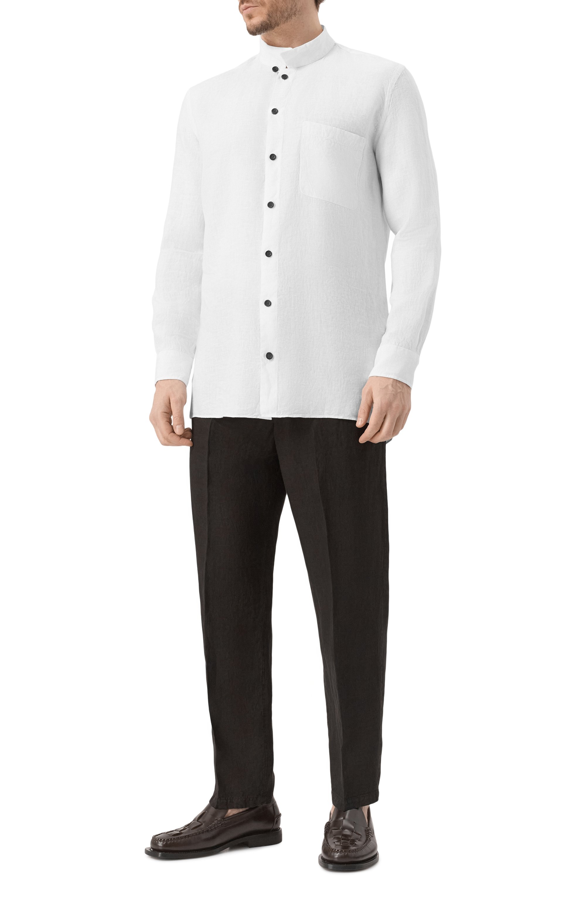 Льняная рубашка HANNES ROETHER, арт. Y029T0.608, фото 2