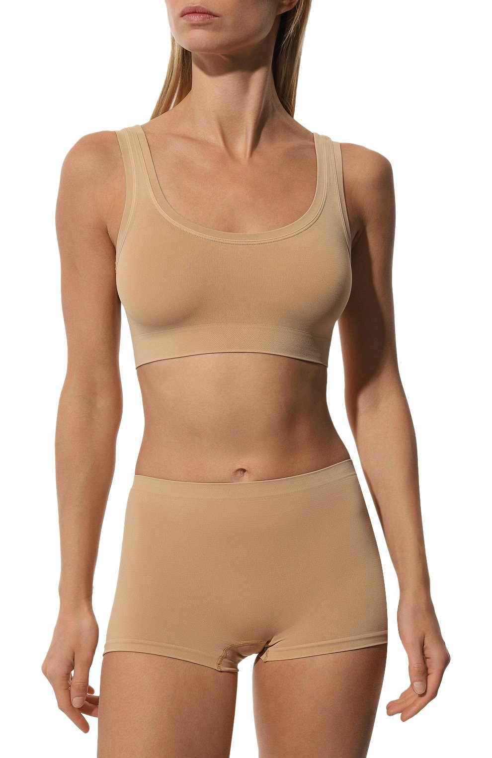 Бра-топ HANRO бежевого цвета по цене 11400 руб., арт. 071810, фото 2 Бра-топ HANRO, арт. 071810, фото 2