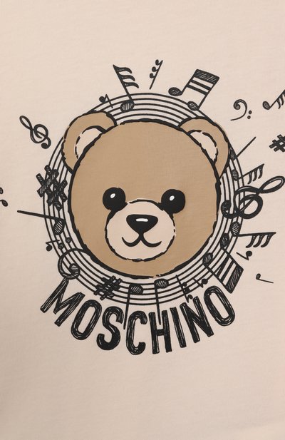 Хлопковая футболка MOSCHINO, арт. H0M058/LAA10/4-8, фото 3