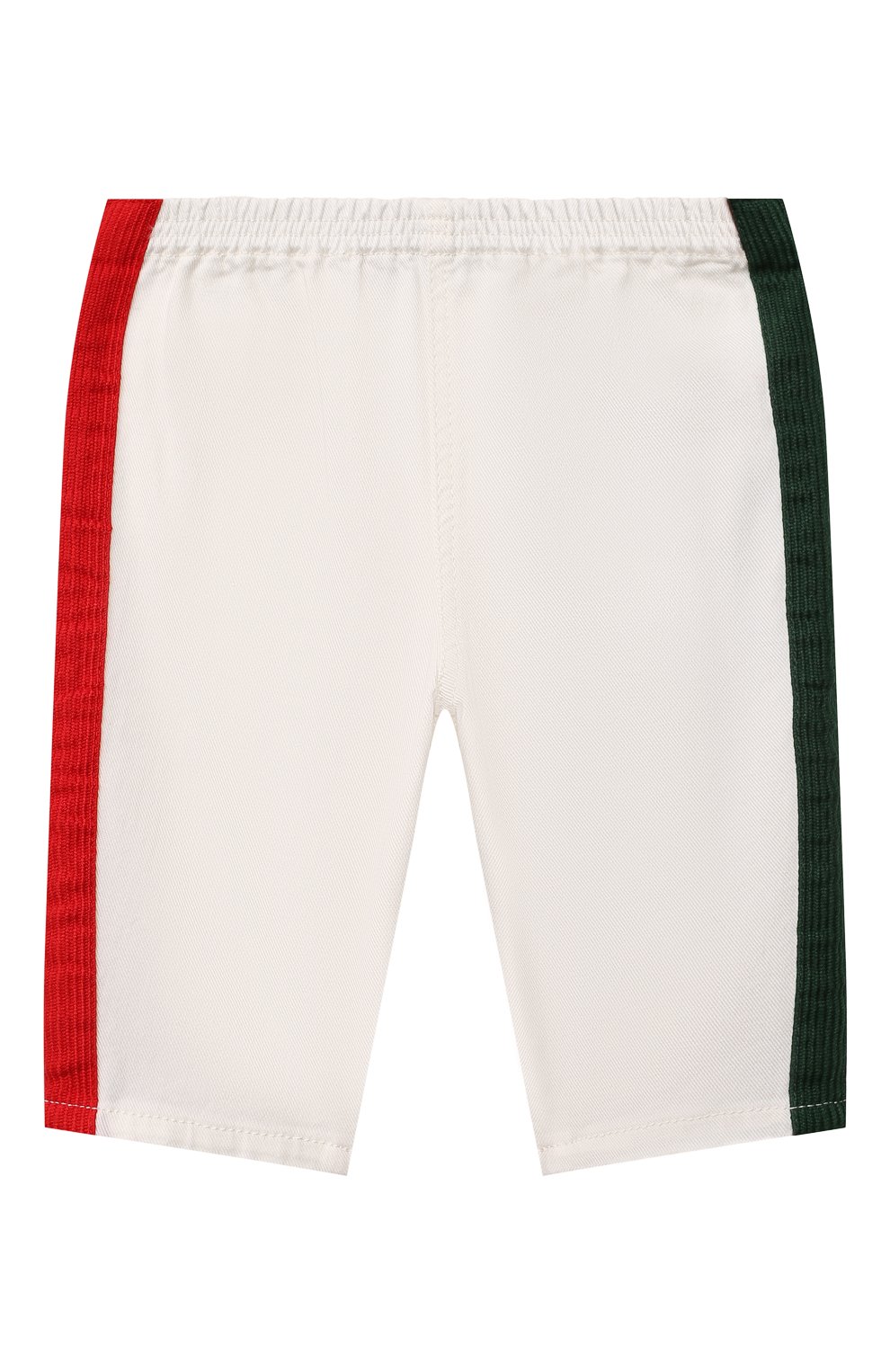 Хлопковые брюки GUCCI белого цвета по цене 36900 руб., арт. 679200/XDBUK/9-12M, фото 1 Хлопковые брюки GUCCI, арт. 679200/XDBUK/9-12M, фото 1