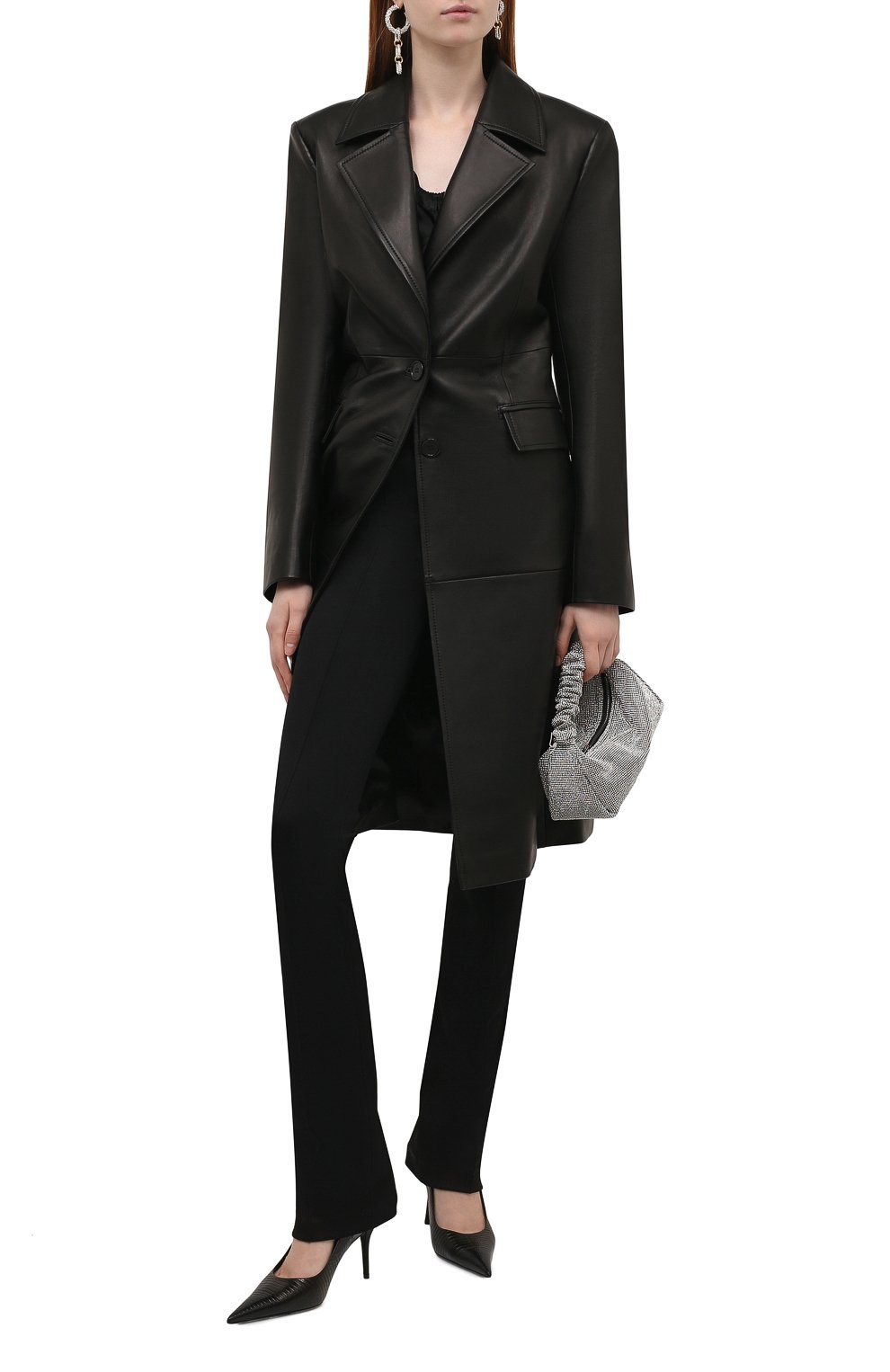 Легинсы HELMUT LANG черного цвета по цене 39800 руб., арт. J06HW203, фото 2 Легинсы HELMUT LANG, арт. J06HW203, фото 2