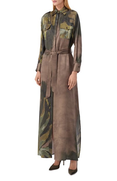 Шелковое платье KITON, арт. D47321K0585G03, фото 3