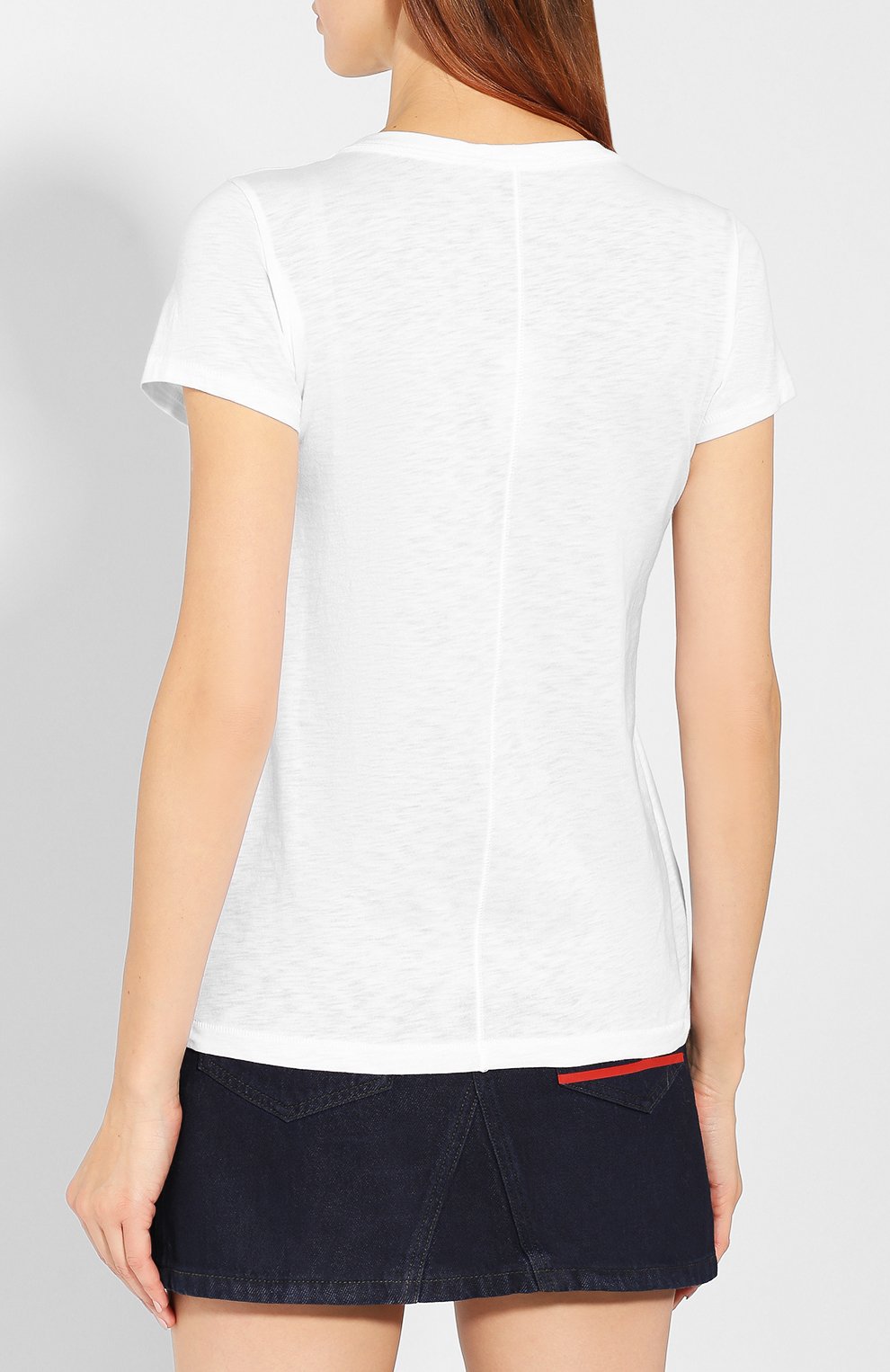Хлопковая футболка RAG AND BONE белого цвета по цене 10950 руб., арт. W272C32CH, фото 4 Хлопковая футболка RAG AND BONE, арт. W272C32CH, фото 4