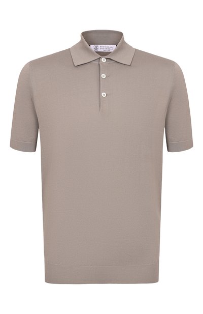 Мужская хлопковое поло BRUNELLO CUCINELLI, арт. M29800125
