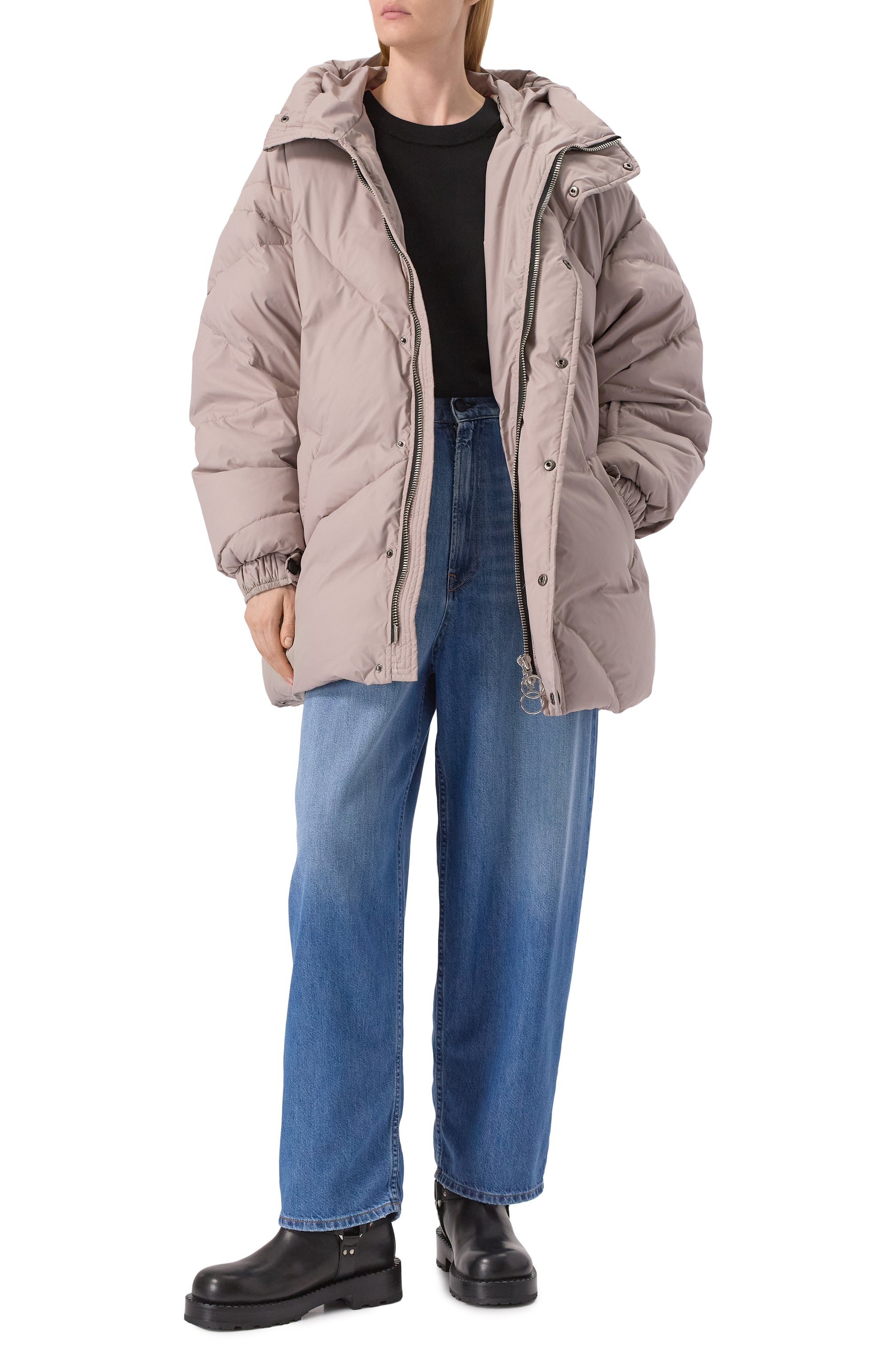 Пуховик ERMA бежевого цвета по цене 78650 руб., арт. FW0719, фото 2 Пуховик ERMA, арт. FW0719, фото 2