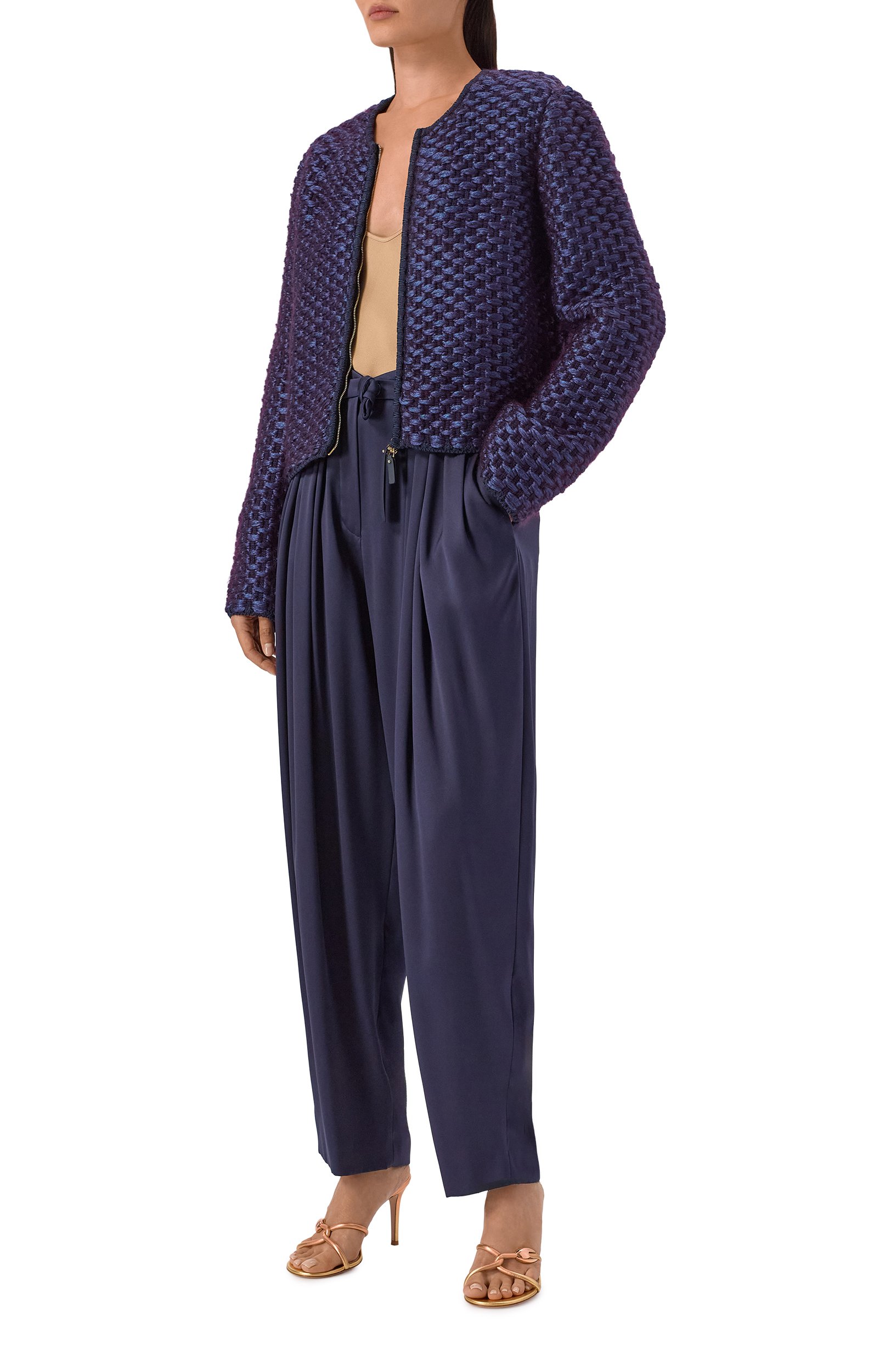 Жакет из шелка и шерсти GIORGIO ARMANI, арт. GW003915/AF28695, фото 2