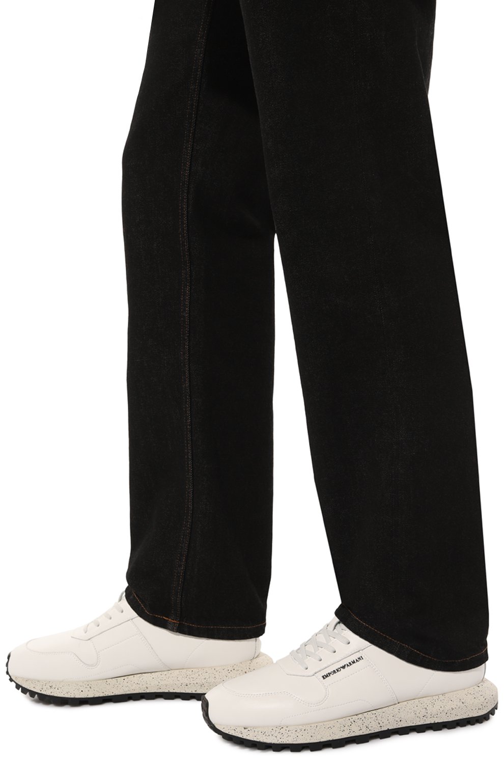 Кожаные кроссовки EMPORIO ARMANI, арт. X4X639/XD382, фото 3