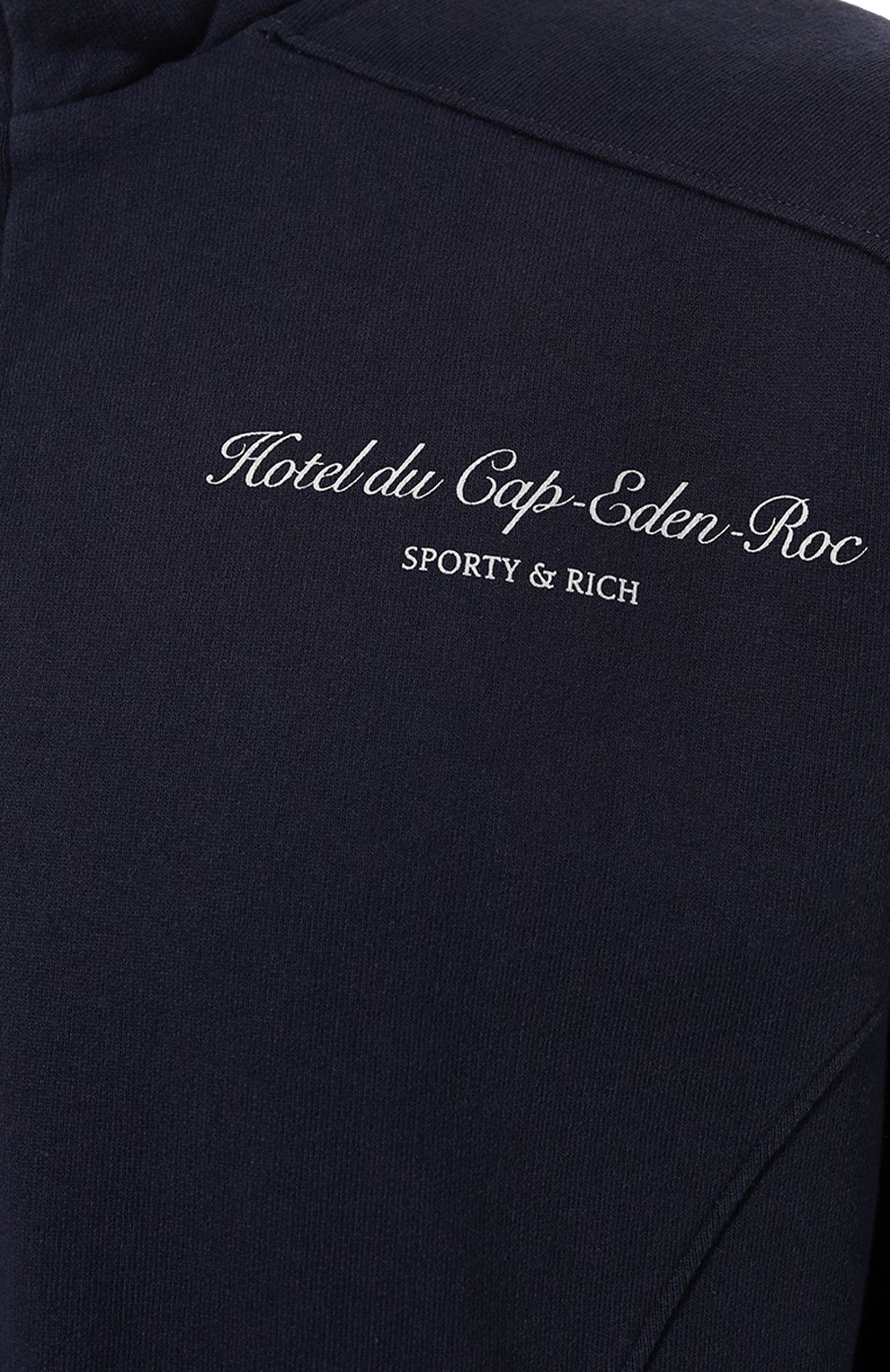 Хлопковый анорак sporty & rich х hotel du cap-eden-roc SPORTY AND RICH темно-синего цвета по цене 25750 руб., арт. ST073501651BL32, фото 5 Хлопковый анорак sporty & rich х hotel du cap-eden-roc SPORTY AND RICH, арт. ST073501651BL32, фото 5
