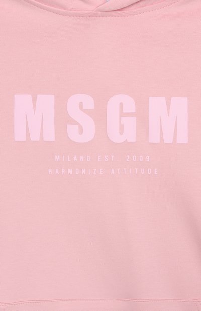 Хлопковое худи MSGM KIDS, арт. S5MSJUHS166, фото 3