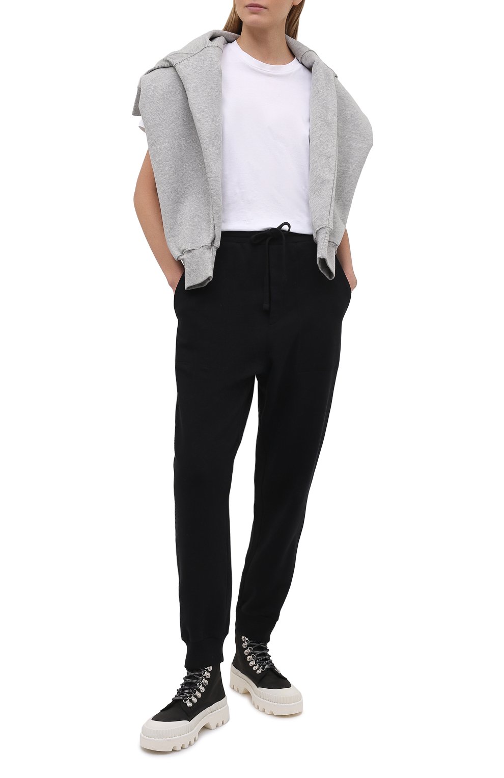 Джоггеры NANUSHKA черного цвета по цене 46450 руб., арт. SHAY_BLACK_0RGANIC FLEECE, фото 2 Джоггеры NANUSHKA, арт. SHAY_BLACK_0RGANIC FLEECE, фото 2
