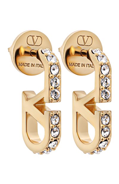 Серьги VALENTINO золотого цвета по цене 49950 руб., арт. 9W2J0CD4/YCW, фото 3 Серьги VALENTINO, арт. 9W2J0CD4/YCW, фото 3