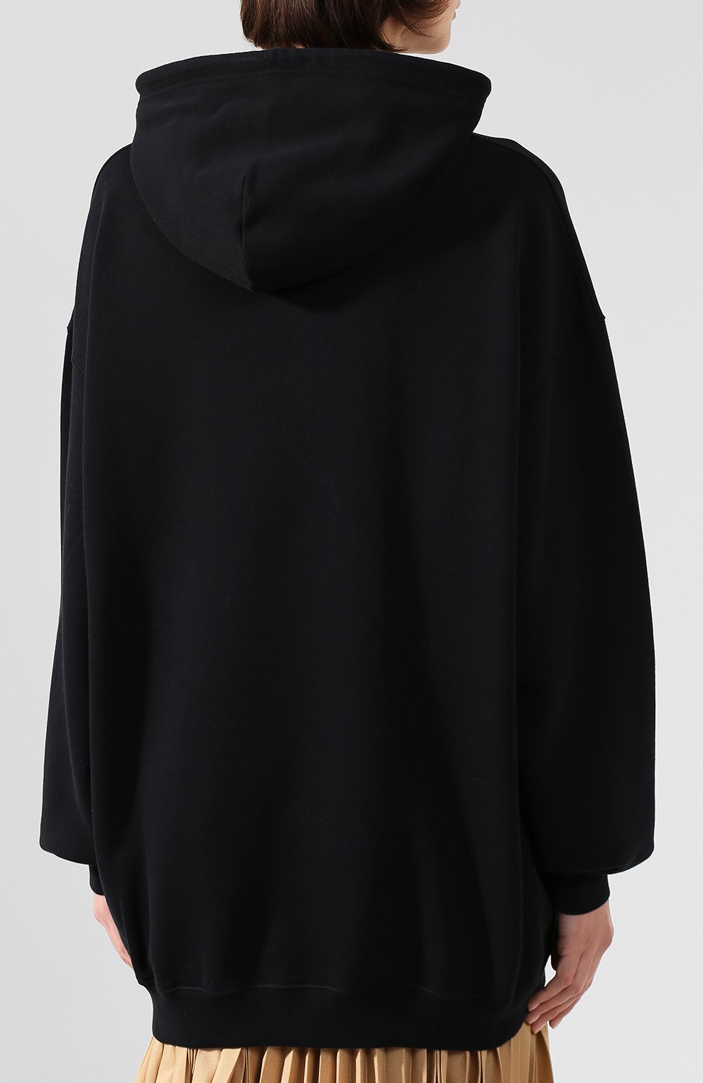 Хлопковое худи BALENCIAGA черного цвета по цене 49250 руб., арт. 578135/TEV19, фото 4 Хлопковое худи BALENCIAGA, арт. 578135/TEV19, фото 4