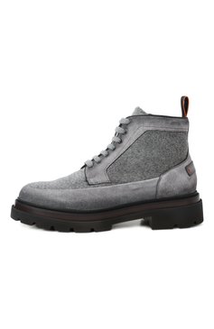Мужские комбинированные ботинки milano SANTONI серого цвета, арт. MGMG17927JK4AAPU | Фото 4 (Подошва: Массивная; Материал утеплителя: Натуральный �мех; Каблук высота: Высокий; Мужское Кросс-КТ: Ботинки-обувь, зимние ботинки; Материал внешний: Натуральная кожа, Текстиль; Автоматизация состава: Проставлено; Автоматизация ТО: Проставлено)