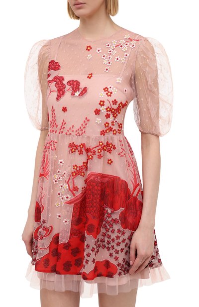 Платье REDVALENTINO красного цвета по цене 89150 руб., арт. VR3VA17F/5QM, фото 3 Платье REDVALENTINO, арт. VR3VA17F/5QM, фото 3
