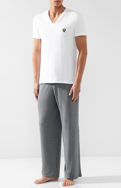 Хлопковая футболка с v-образным вырезом DOLCE & GABBANA, арт. N8A05J/00020, фото 2