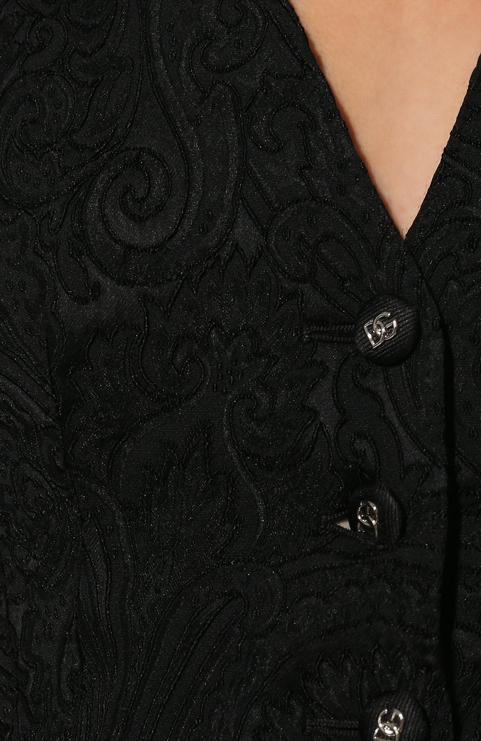 Жилет DOLCE & GABBANA черного цвета по цене 98850 руб., арт. F79H5T/FJUBL, фото 5 Жилет DOLCE & GABBANA, арт. F79H5T/FJUBL, фото 5