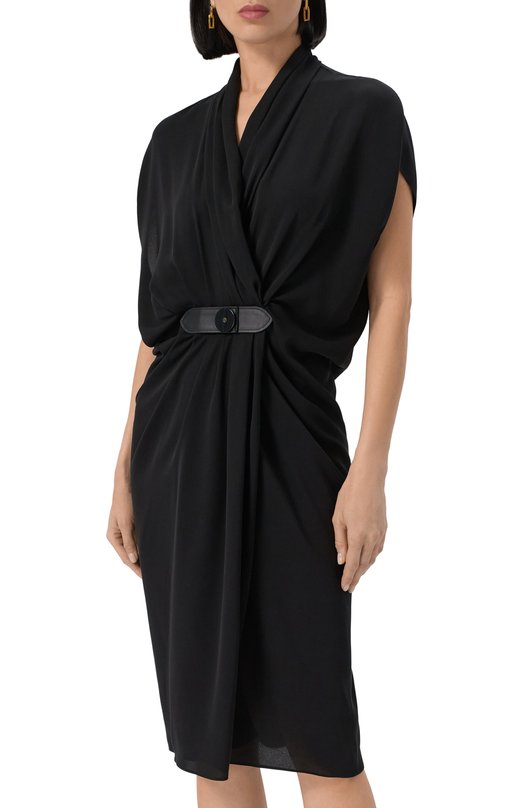 Шелковое платье Giorgio Armani GW001581/TE10814 Чёрный  GW001581/TE10814 Фото 3